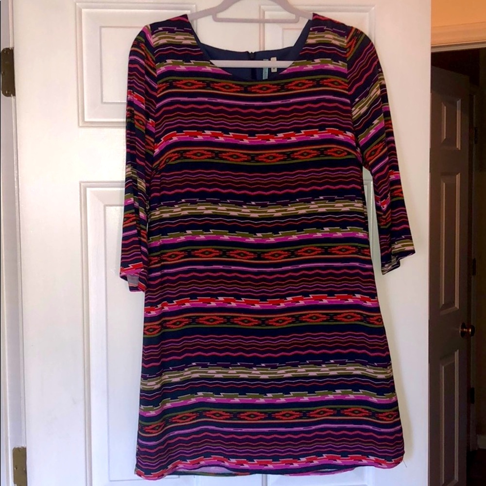 Aztec striped dress